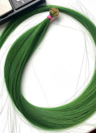 Зелені волосся для нарощування1 фото