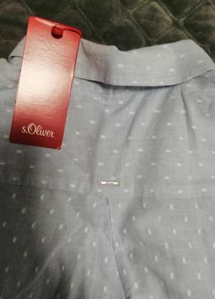 Женская хлопковая рубашка бренда s. oliver, германия.3 фото