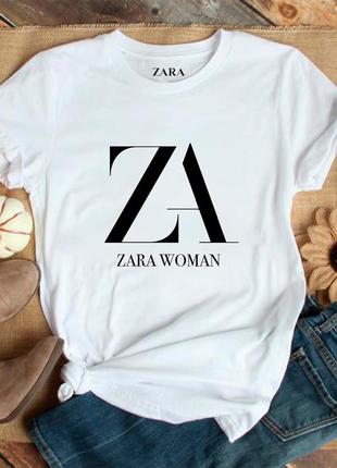 Жіноча футболка zara зара біла женская футболка zara зара белая1 фото