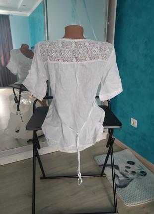 Блуза лен, брендовая3 фото