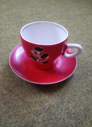 Чашка із блюдцем чайна чашка1 фото