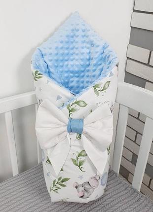 Конверт-ковдра з бантиком на виписку