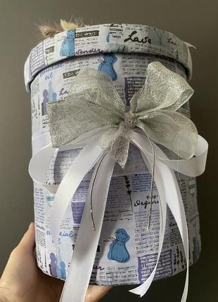 Лавандова коробка для грошей на весілля3 фото