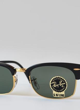 Солнцезащитные очки ray ban clubmaster square black, 0rb39161 фото