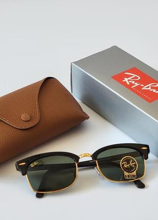 Солнцезащитные очки ray ban clubmaster square black, 0rb39165 фото