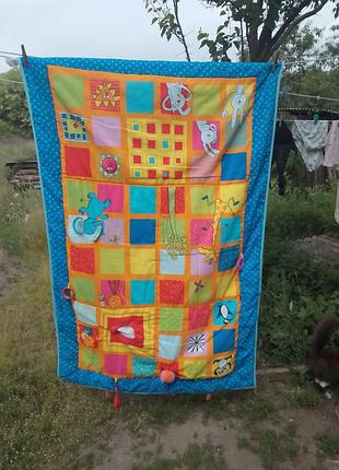 Дитяче ігрове ковдра/килимок дитячий ігровий килимок одіяло 2в1 сша розпродаж