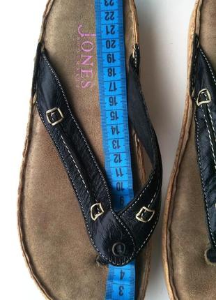 Очень удобные кожаные шлёпки jones bootmaker ( 25 см по стельке)4 фото