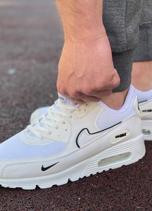 Чоловічі літні білі кросівки nike air max🆕 чоловічі кросівки найк аір макс2 фото