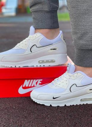 Чоловічі літні білі кросівки nike air max🆕 чоловічі кросівки найк аір макс4 фото