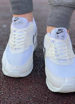 Чоловічі літні білі кросівки nike air max🆕 чоловічі кросівки найк аір макс5 фото