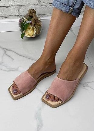 🤍босоніжки - шльопанці 🕊 кожа, замша, натуральная взуття шкіряне