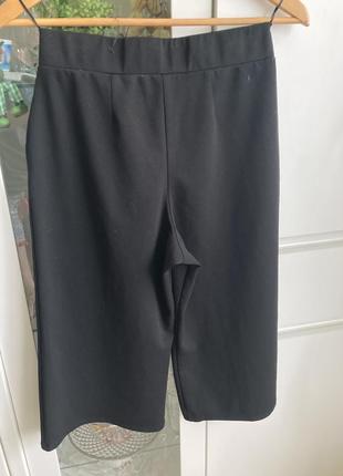 Petites 10 чёрные стретч юбка шорты укорочённые брюки кюлоты5 фото
