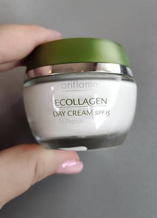 Крем дневной для лица еколлаген коллаген орифлейм oriflame ecollagen day spf 15