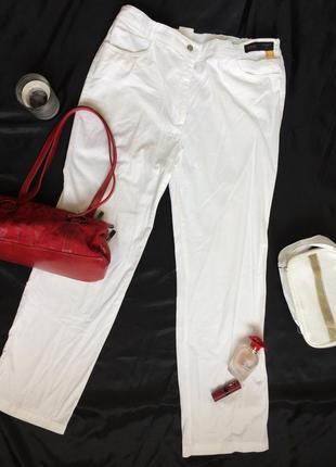 Жночі літні білі прямі брюки бавовна