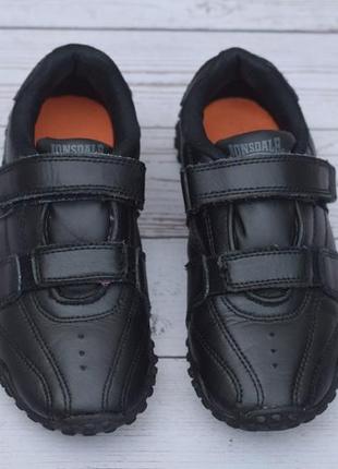 Черные кожаные детские кроссовки lonsdale london. 31,5 размер. оригинал4 фото