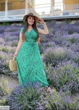 Женское летнее платье на запах длинное сарафан в пол4 фото