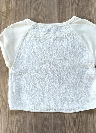 Женская футболка блуза с коротким рукавом фактурной тканью3 фото