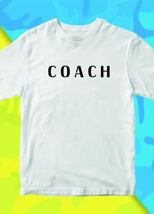 Футболка з принтом "coach" push it