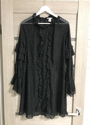 Прозора сукня h&m в горох