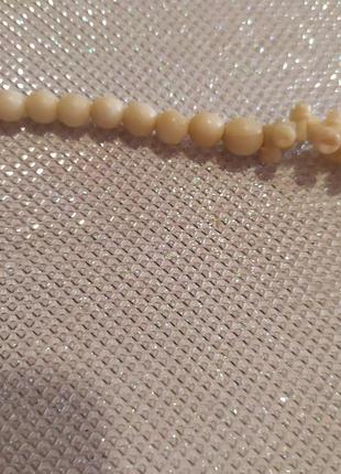 Колье натуральный камень кость 2