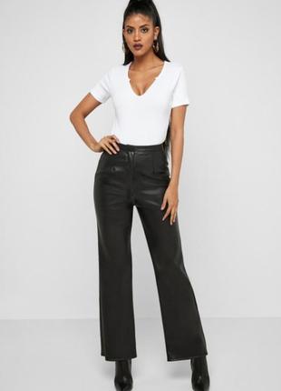 Боди в рубчик zara h&m bershka, топ zara, майка, кофта в рубчик zara, футболка в рубчик белая2 фото