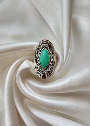 Винтажное серебристое кольцо с кристаллами, англия6 фото
