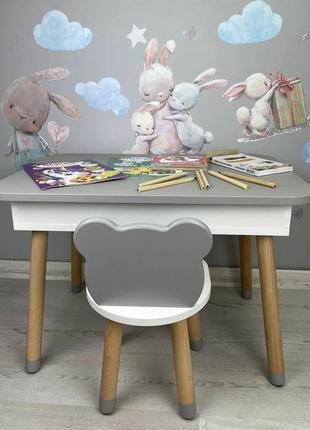 Дитячий стіл та стілець1 фото