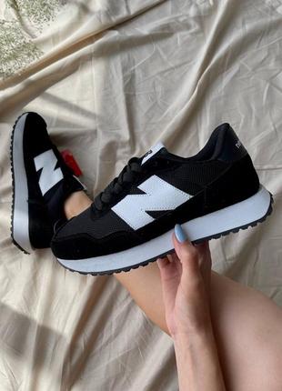 Жіночі літні чорно-білі кросівки new balance 237🆕кроссовки нью баланс