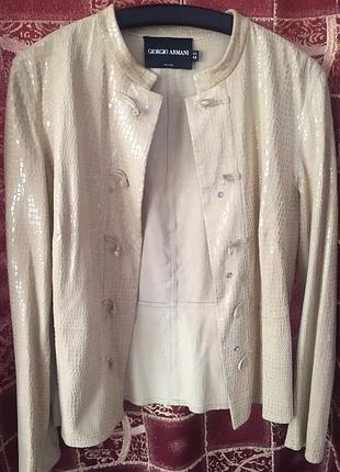 Жакет із натуральної шкіри