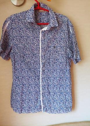 Блузка рубашка котон бренда  galliano.италия6 фото