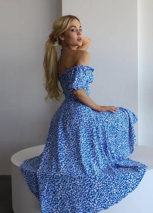 Шикарное платье в цветочный принт10 фото