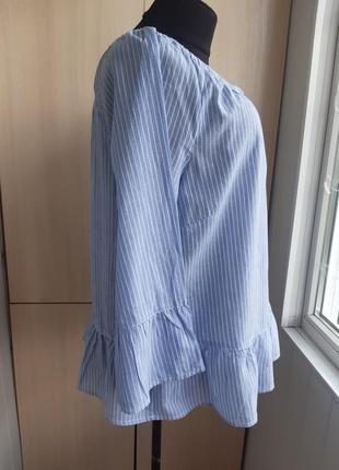 Коттоновая блуза большого размера.3 фото
