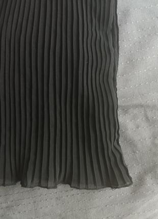 Сукня платье плиссе нарядное гипюр бежевое zara черное с открытой boohoo спиной asos6 фото