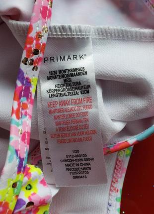 Primark суцільний купальник для дівчинки 18-24 м 86-92 см 1.5-2 р як новий5 фото