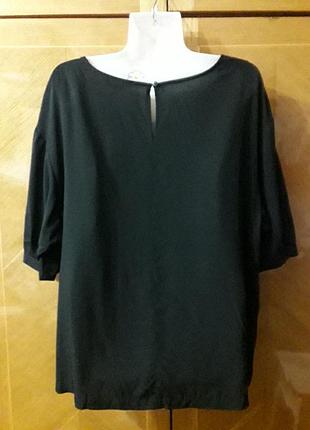 Брендовая  100% вискоза базовая  натуральная блуза  р.14 от peacocks2 фото