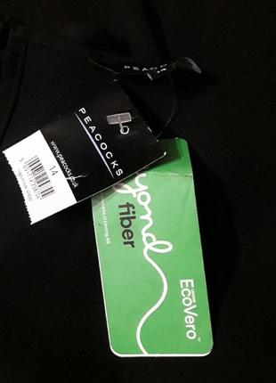 Брендовая  100% вискоза базовая  натуральная блуза  р.14 от peacocks4 фото