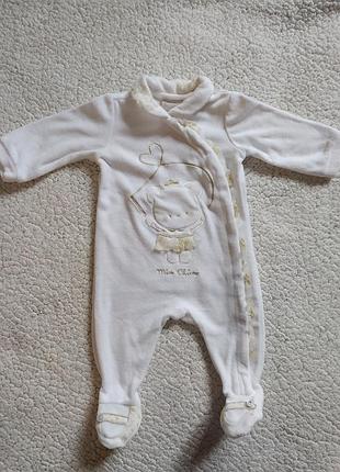 Комбінезон велюровий чоловічок