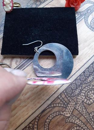 Сережки на літо емаль,2 фото