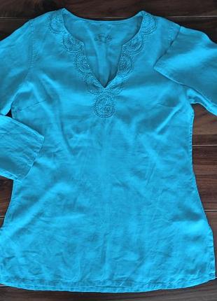 Рубашка,блуза жіноча, лляна, з вишивкою.