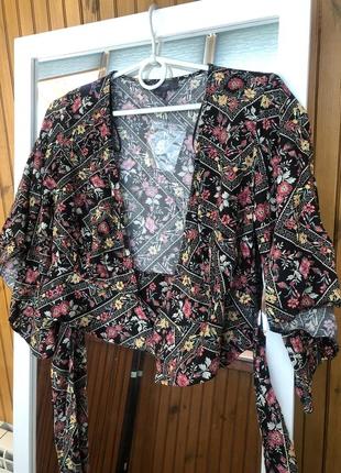 Кофта на запах з об'єднання ємними рукавами primark