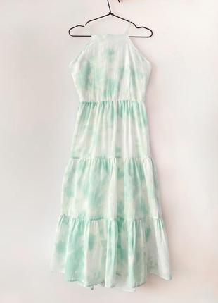 Дуже красива бавовняна сукня міді в стилі тай дай2 фото