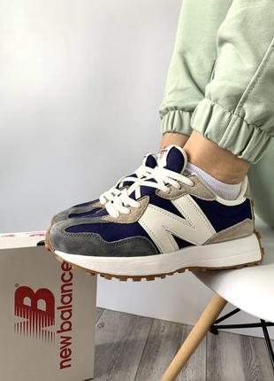 Кроссовки new balance 327 blue7 фото