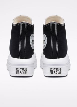 Кеди converse ctas move hi 568497c black текстиль9 фото