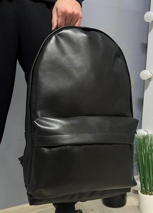Топовый рюкзак под кожу черный женский / мужской4 фото