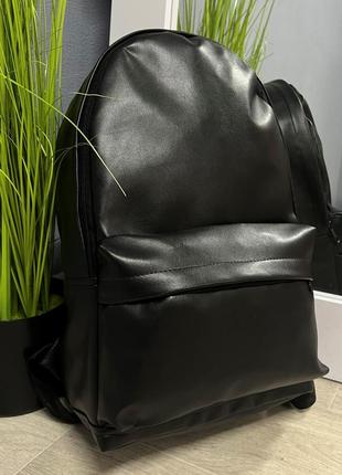 Топовый рюкзак под кожу черный женский / мужской7 фото