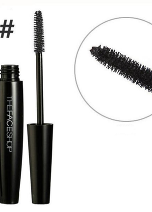 Подкручивающая тушь для ресниц the face shop freshian big curling mascara