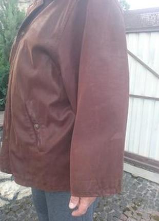 Оригинальная кожаная куртка бренда timberland. р. xl-xxl
