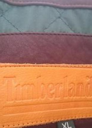 Оригинальная кожаная куртка бренда timberland. р. xl-xxl5 фото