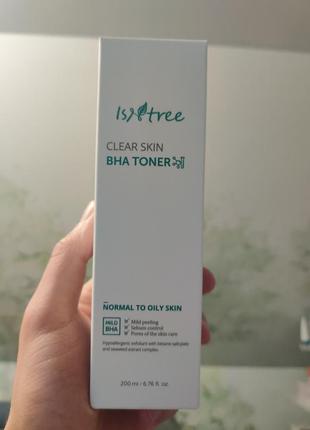 Очищающий тонер с bha-кислотой isntree clear skin bha toner, 200 мл2 фото