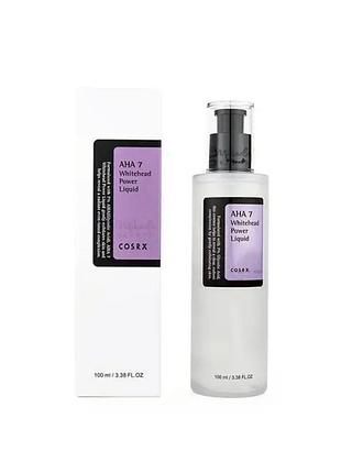 Осветляющая эссенция с ана кислотами 7% cosrx aha7 whitehead power liquid, 100 мл